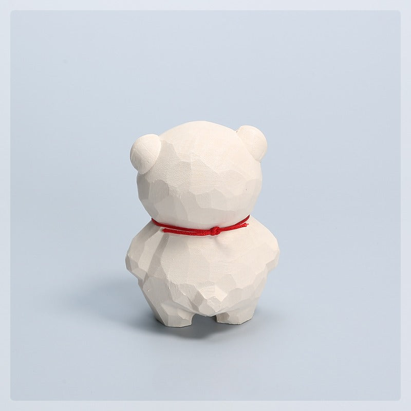 Gohobi Handcrafted Wooden Bear Ornament