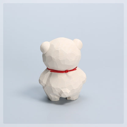 Gohobi Handcrafted Wooden Bear Ornament