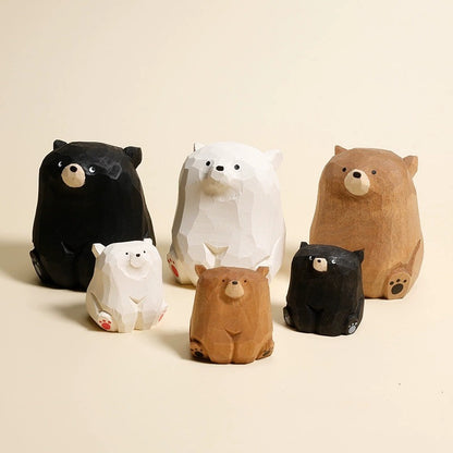 Gohobi Handcrafted Wooden Bear Ornament