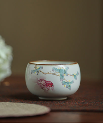 Gohobi Hand-painted Goldfish Osmanthus Ceramic Tea Cup