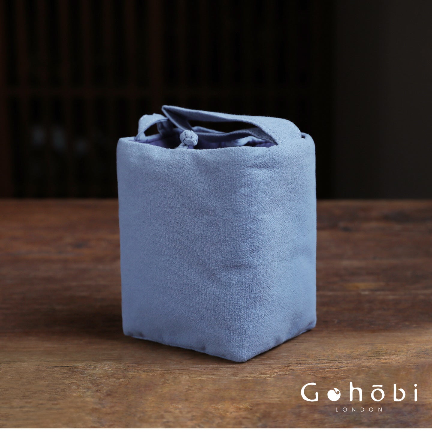 Gohobi Classic Travel Teaware Bag – Plain Cotton Tea Set Storage & Outdoor Carry Case