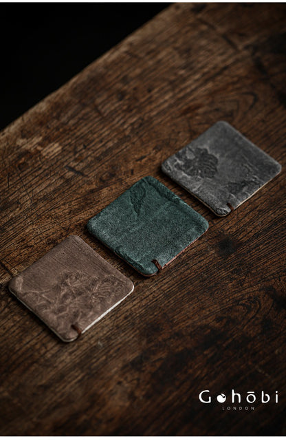 Gohobi Japanese Style Tea Coaster – Retro Fabric Tea Cup Mat for Tea Ceremony