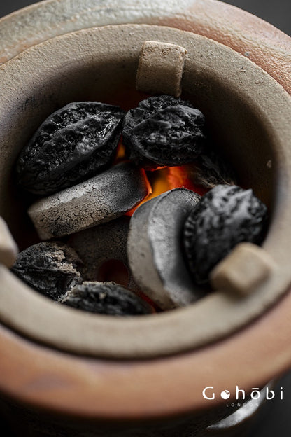 Gohobi Shino Kiln-Transformed Rattan Beam Teapot – Large Household Brewing Kettle