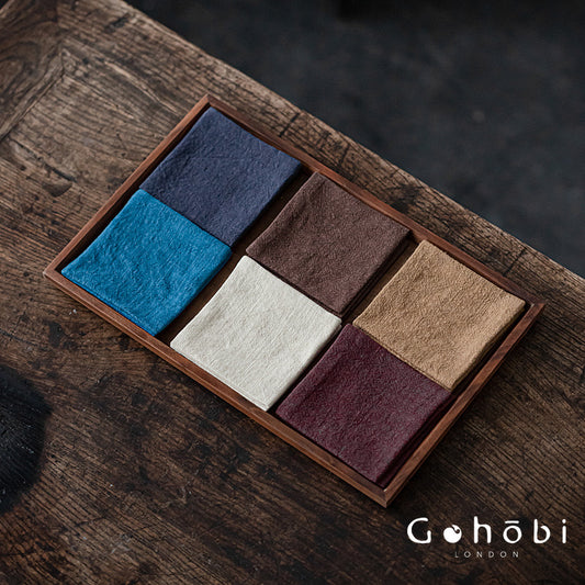 Gohobi Zen Ramie Tea Towel – Absorbent Tea Cloth for Gongfu Tea Table and Teapot