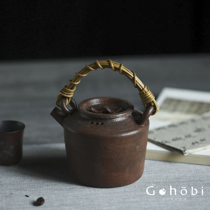 Gohobi “Sunny Day” Hand-Pulled Purple Sand Teapot – Literati Ball-Hole Pot (350–400ml)