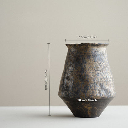 Gohobi Japanese-style wabi sabi handmade large vase 003