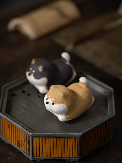 Gohobi Ceramic Handmade Purple Sand Yixing Tea Pet Ornaments