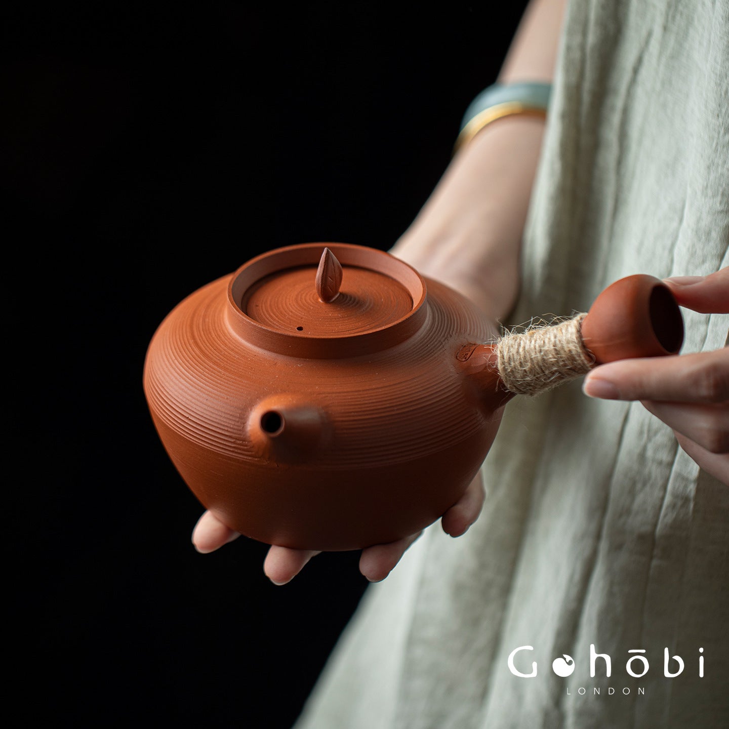 Gohobi Chaoshan Sand Pot Tea Set – Household Carbon Stove & Japanese Side Handle Teapot