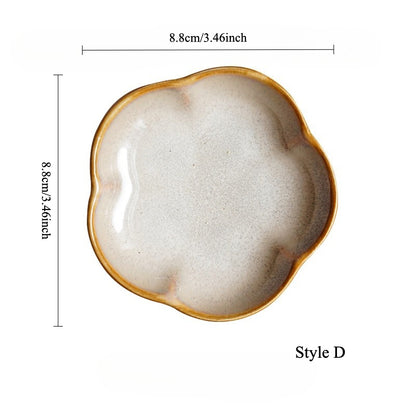 Gohobi Kiln-Change Glazed Sauce Dish
