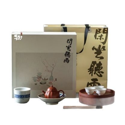 Gohobi Complete Gongfu Tea Set – Chinese Tea Brewing Set with Teapot, Cups & Tea Tray