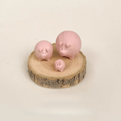 Gohobi x Little Diary Handmade Ceramic Pink Pig