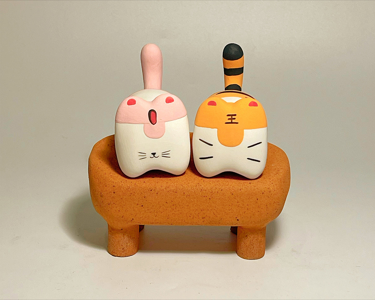 Gohobi x Little Diary Handmade Ceramic Lion Tiger Leopard