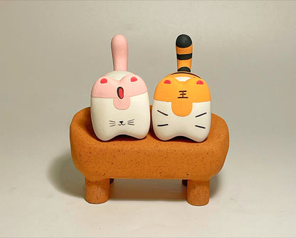 Gohobi x Little Diary Handmade Ceramic Lion Tiger Leopard