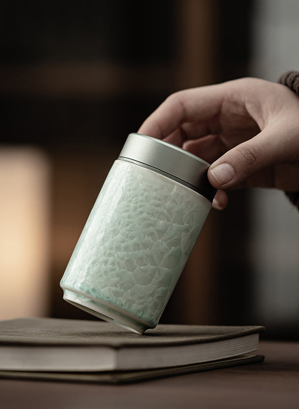 Gohobi Crystal Glazed Storage Jar 001