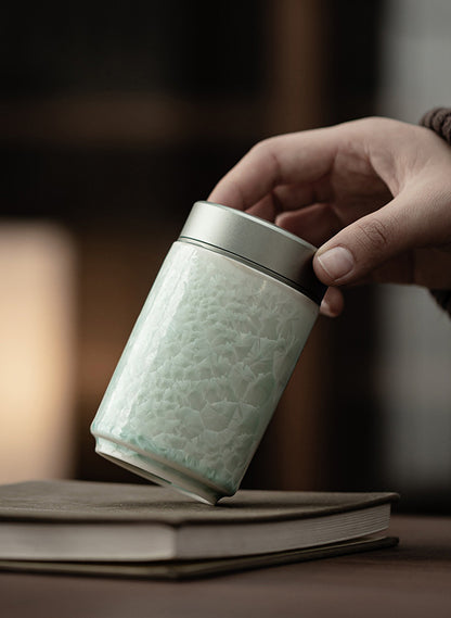 Gohobi Crystal Glazed Storage Jar 001