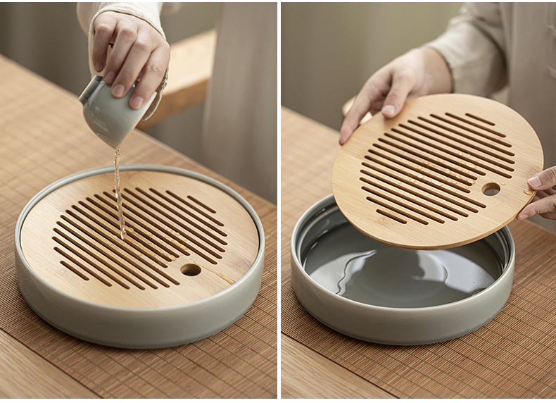 Gohobi Japanese Style Ice Grey and Green Tea Set 001