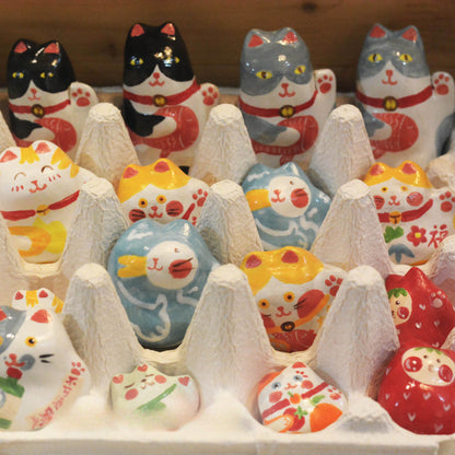 Gohobi x Little Diary Handmade Ceramic Lucky Cat