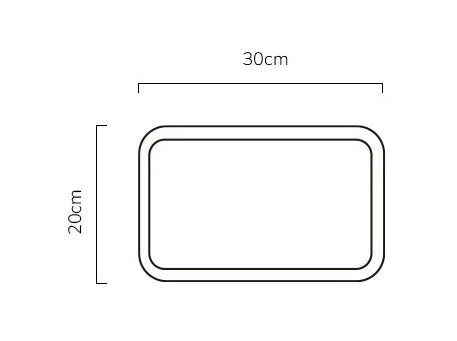 Gohobi Japanese-Style Distressed 304 Stainless Steel Serving Tray