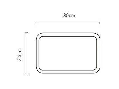 Gohobi Japanese-Style Distressed 304 Stainless Steel Serving Tray