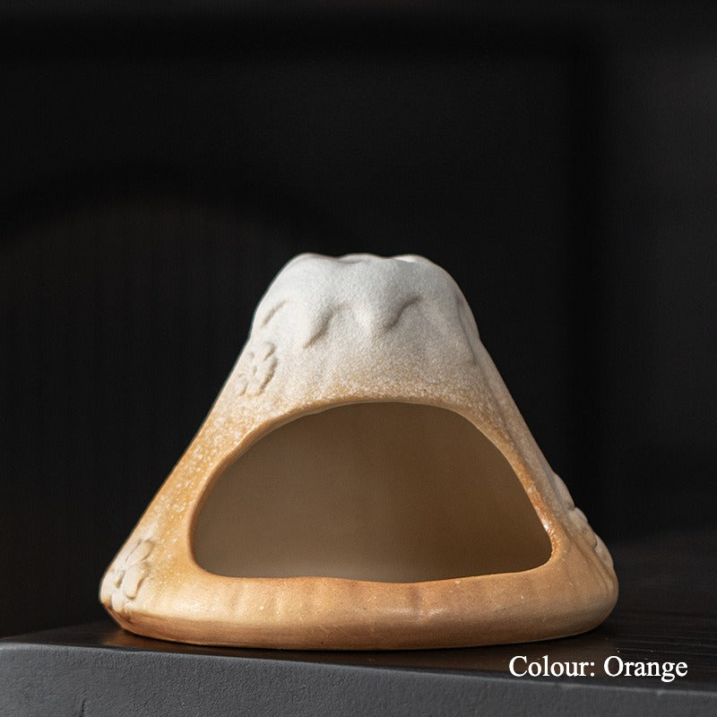 Gohobi Snow Mountain Ceramic Aromatherapy Fireplace Burner