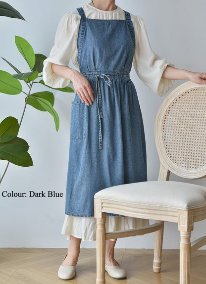 Gohobi Korean Denim Cotton Apron