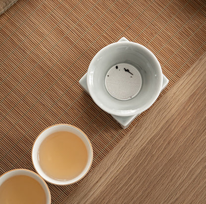 Gohobi Japanese Ice Gray Glaze Lake Stone Filter