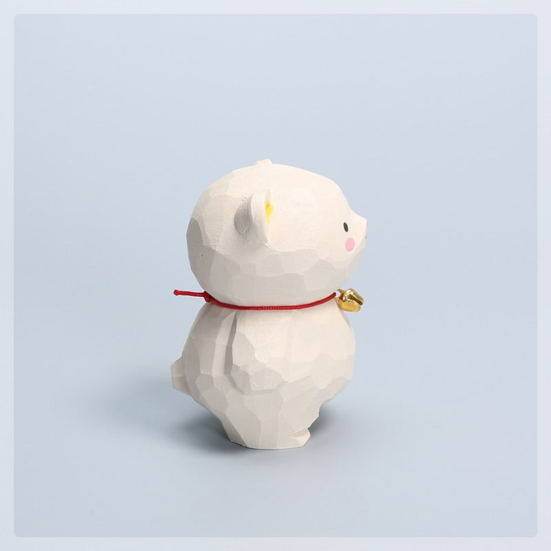 Gohobi Handcrafted Wooden Bear Ornament