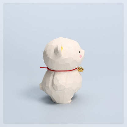 Gohobi Handcrafted Wooden Bear Ornament