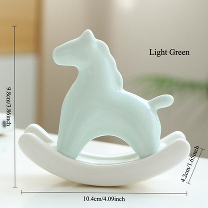Gohobi Ceramic Rocking Horse Ornament