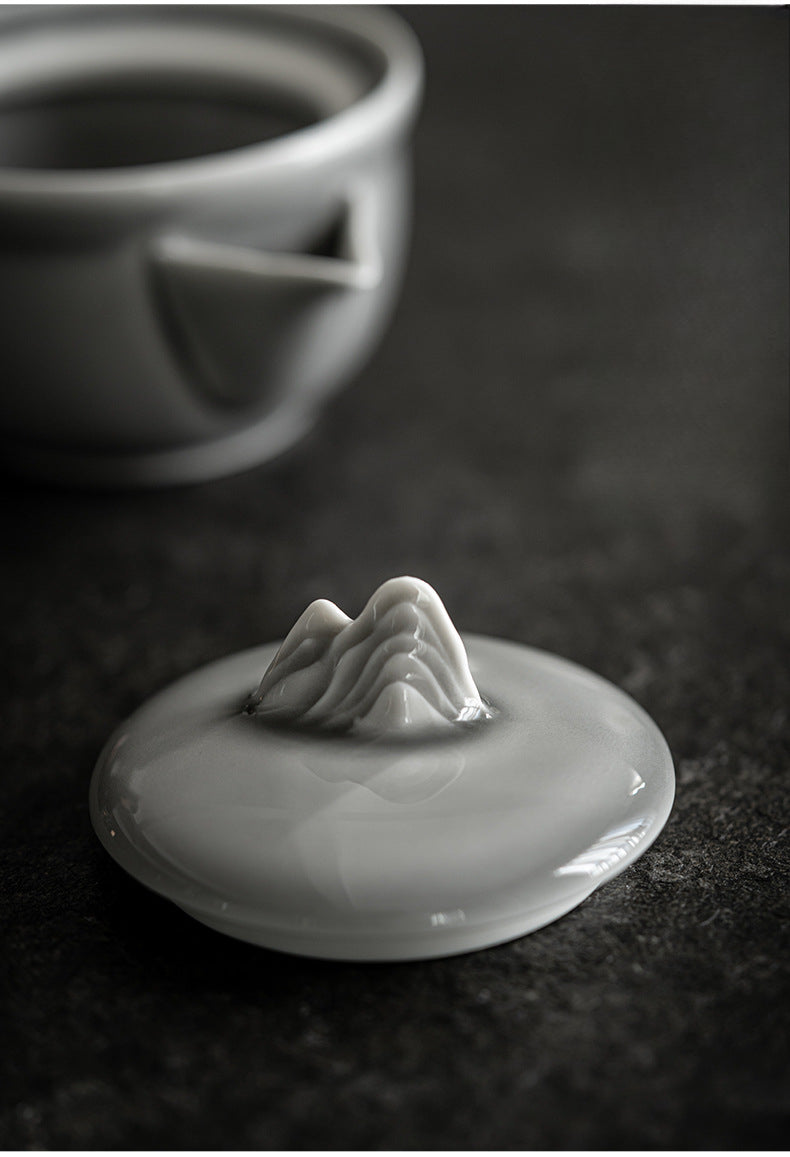 Gohobi Japanese Style Ice Grey Gaiwan Tea Set 004