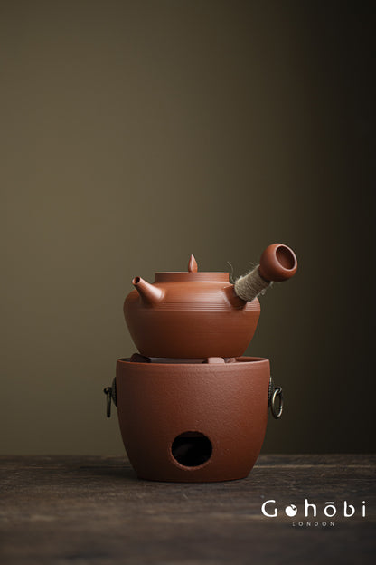 Gohobi Chaoshan Sand Pot Tea Set – Household Carbon Stove & Japanese Side Handle Teapot