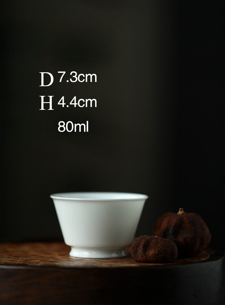 Gohobi Jingdezhen Sweet White Porcelain Teapot Set