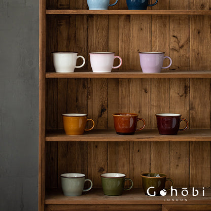 Gohobi Japanese Minoya Retro Ceramic Mug Coffee Cup [Made in Japan]