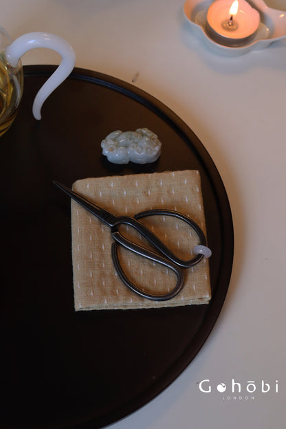 Gohobi Handmade Old Iron Tea Scissors – Portable Tea Ceremony Accessory