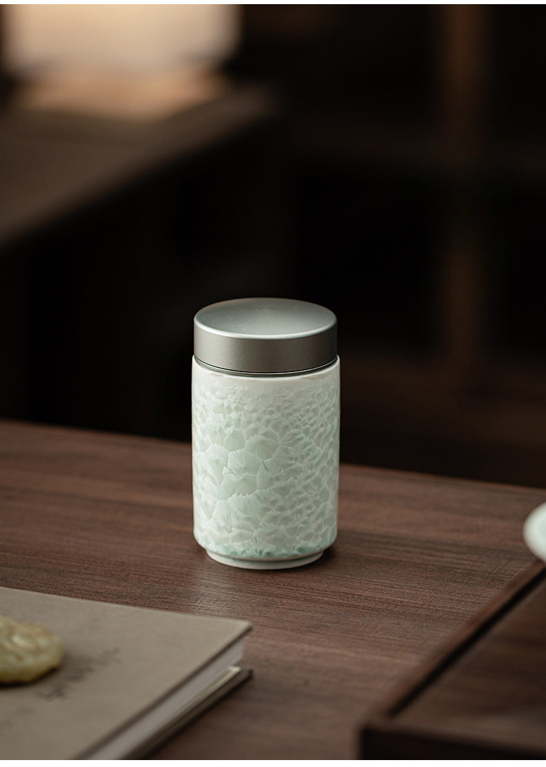 Gohobi Crystal Glazed Storage Jar 001