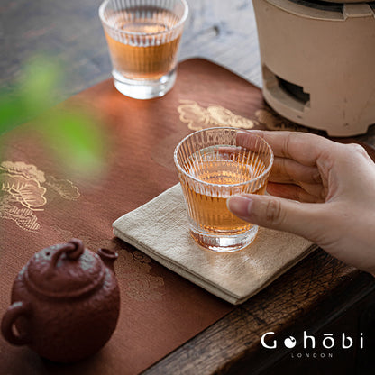 Gohobi Zen Ramie Tea Towel – Absorbent Tea Cloth for Gongfu Tea Table and Teapot