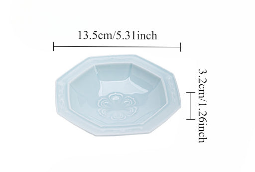 Gohobi Traditional Japanese Glazed Fruit Nuts Small Plate - Octagon 005