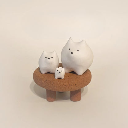 Gohobi x Little Diary Handmade Ceramic Samoyed Dog