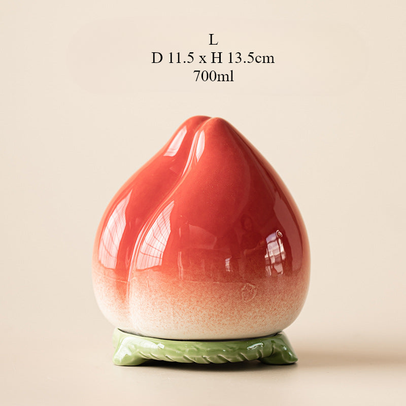 Gohobi Peach Shaped Food Container Storage