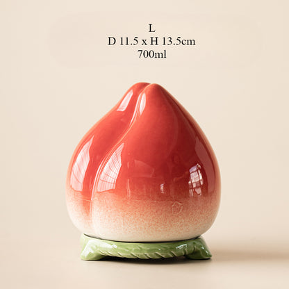 Gohobi Peach Shaped Food Container Storage