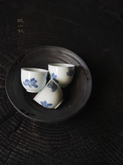 [賦山敘 x Gohobi] Blue and White "Cabbage" Small Tea Cup