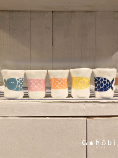 Gohobi x Little Diary Hand-Painted Fish Ceramic Coffee Cup