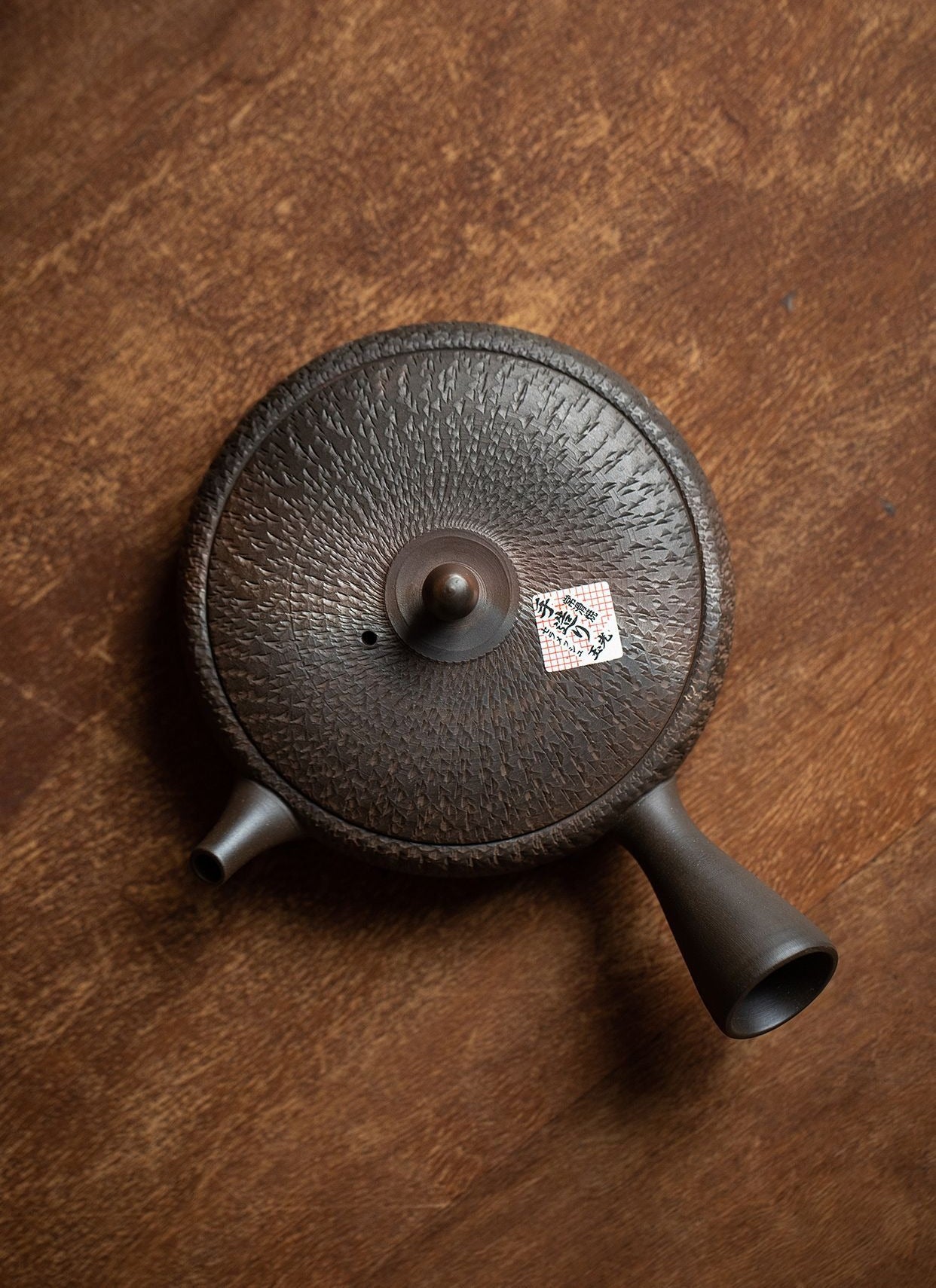 Gohobi Japanese Tokoraki Jade Glaze Side Handle Teapot – Retro Handmade Kyusu Tea Pot Coarse Pottery |Made in Japan