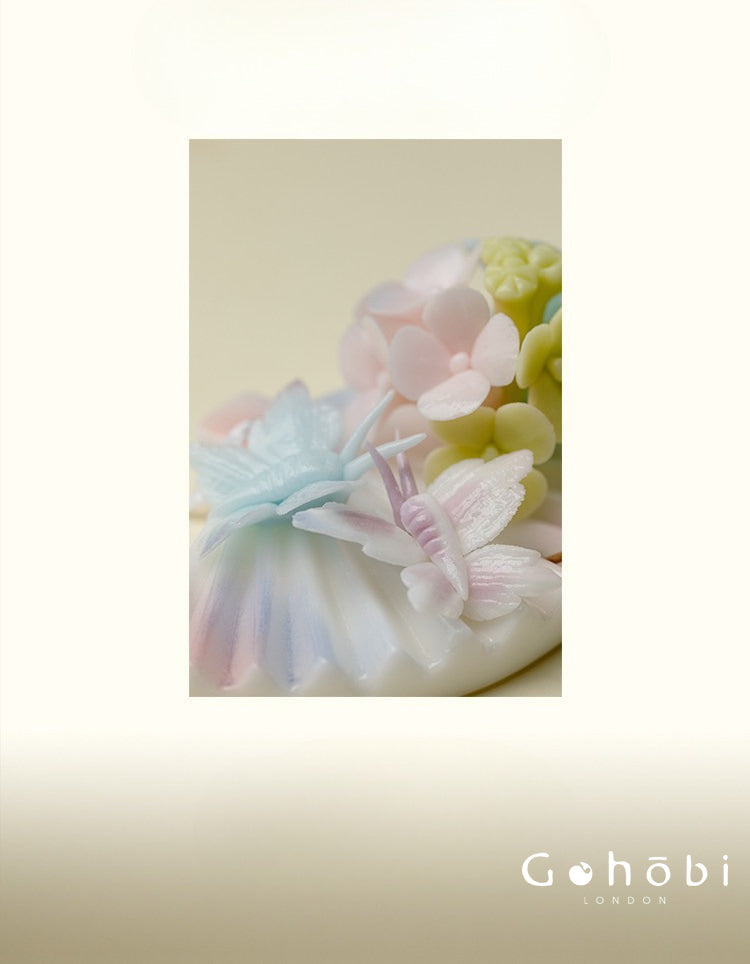 Gohobi Handmade Floral Incense Holder 008 - Jade Fan