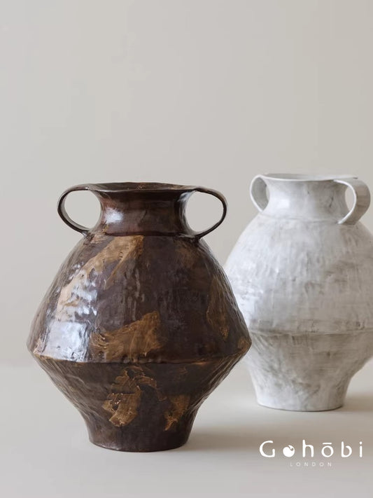 Gohobi Japanese-style Wabi Sabi Handmade Zen Large Vase 026