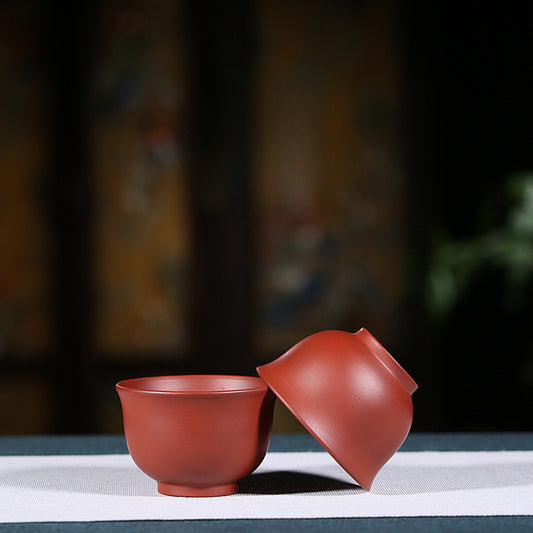 Gohobi Red Yixing Clay Ceramic Classic Tea Cup