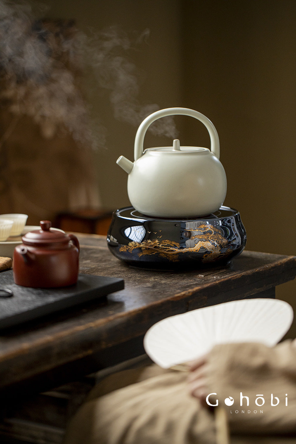 Gohobi Lifting Beam Ceramic Teapot – Large Capacity Household Boiling Kettle (3 Styles)