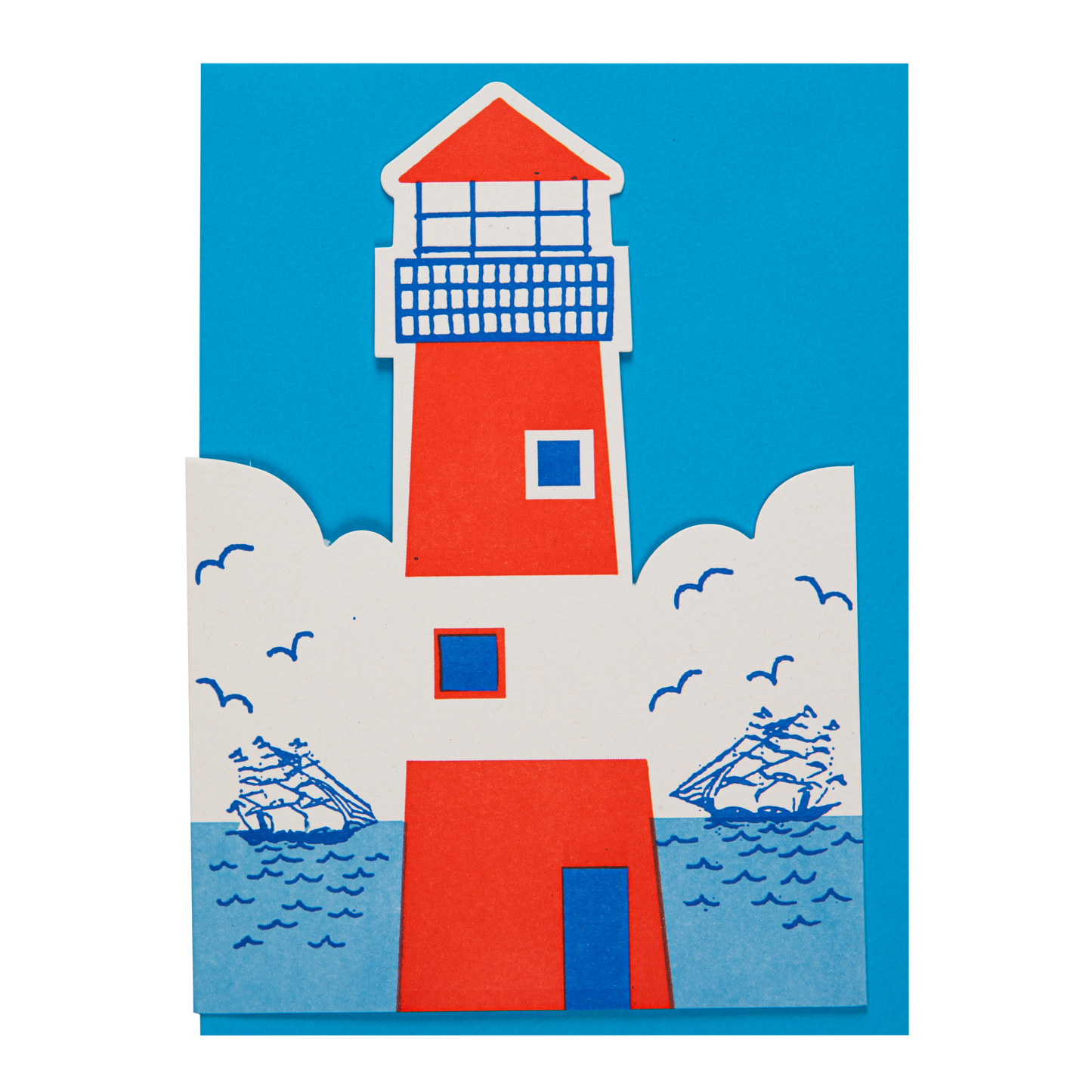 Gohobi x Archivist Gallery Lighthouse | Letterpress Cards | Cut-out Cards [Made in the UK]