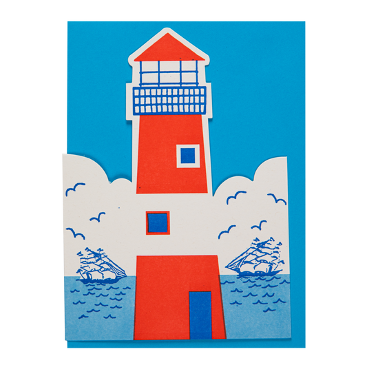 Gohobi x Archivist Gallery Lighthouse | Letterpress Cards | Cut-out Cards [Made in the UK]