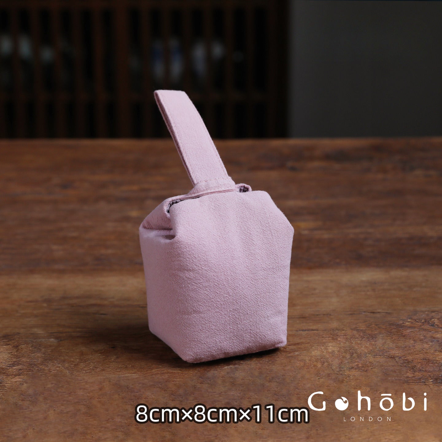 Gohobi Classic Travel Teaware Bag – Plain Cotton Tea Set Storage & Outdoor Carry Case